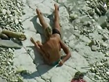 Beach Bj And Handjob Voyeur Video