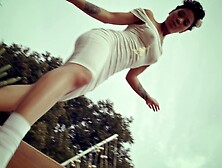 Ryan Madison doing a slutty alternative sex machine Honey Gold