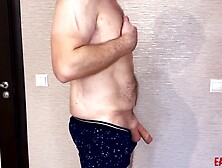 Skank tests the strength of tiny nuts and cock of