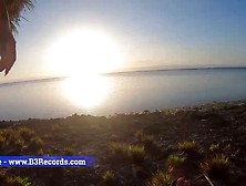 Cowboy Hat Quickie Blowjob In The Beach Shore