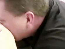 Cuckold eats huge creampie.