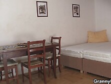 Doggy-fucking old blonde woman