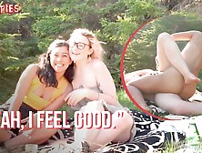 Ersties - Hanna & Jin Find A Spot In The Woods To Have Lesbian Sex