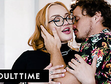 ADULT TIME - Tatted Babe Emma Magnolia SQUIRTING EXPLOSION During Pussy Worshipping Session