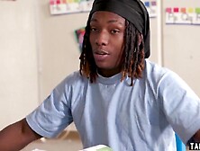 Shocked blond older teacher Lolly Dames can not resist her students BBC