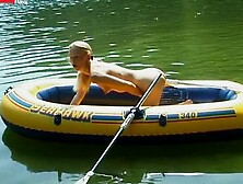 SunKissed Debbie Gets Down to Business in Her Cozy Little Boat