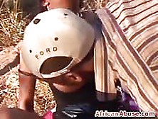 Outdoor African Titties Being Sucked