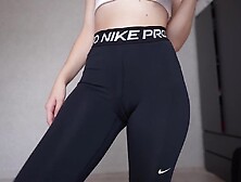 Nike Pro Leggings Camel Toe Close Up