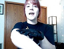 Spiked BDSM Leather Vampire Gloves