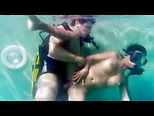 Couple Scuba Dives In Pool And Has Hot Sex