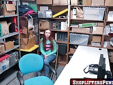 Shoplifterspunished. Com - Redhead Teen Ornella Morgan Riding Police Dick Before Messy