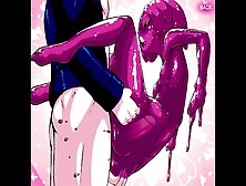 Hentai Slime Monster Girl Clear Purple Skin Color Edit ❤️