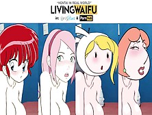 Twerk Lois Griffin Family Dude Sakura Haruno Naruto & Boruto Fionna Adventure Time Ranma One Two Asian Cartoon