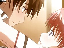 Hentai anime teens in fetish wear with amazing tits sucking dicks and getting pussy fucked