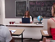 With all that talk of teen Julia James about the size of her classmates large ebony weenie breasty mother i'd like to fuck teach