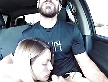 Sinslife - Sexy Golden-Haired Picked Up And Gives Road Head,  Gets Drilled!