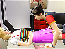 Thai Brother mounts his sister after she bursts into her room while she relaxes - Sexy blonde teeny