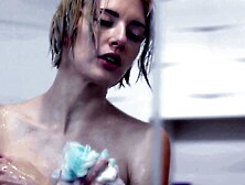 GIRLSWAY - Huge Chested Milf Jennifer White Has Her Snatch Softly Eaten into The Shower By Step Daughter