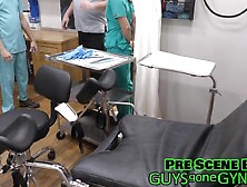 Boy & Female Nurses Learn To Sound Dr. Canada's Cock