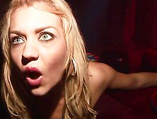 Posh Party Girl Getting Naked In Back Room Of Club