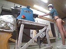 Blowjob Before Work With Planer Thicknesser - Hot Woodworking (Teaser)