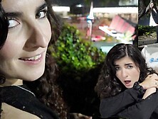 "Don't Get Caught" Public Iraian Teenie First Date Sneaky Lick & Fuck Cream-pie