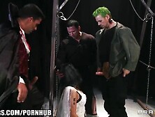 Crazy doctor creates a cock hungry monster that loves to get DPd