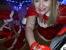 Two Beautiful Christmas Mothers Blonde Fucked In Anal Under The Tree And Dp On A Piano !!!