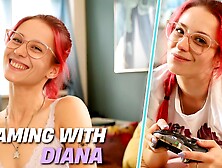 Ersties - Delightful Gamer Diana Enjoys a Steamy Gaming and Masturbation Session - Part 1 of 2