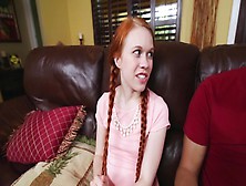 A Redhead With Pigtails Is Making One Dude Really Happy