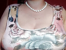 Lotion play melons and both holes fuck