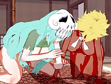 Bleach - Nelliel X Harribel Threesome