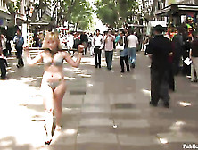 Sweet Looking Blonde Bimbo Gets Nailed Hard In Public