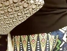 Vivid colors on hot babe's leggings