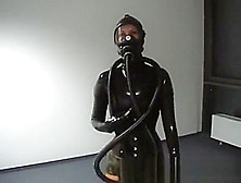 Latex Gasmask Talking