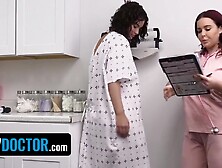 Natasha Nice And Crystal Chase - Thick And Busty Nurse And Patient Share Doctors Dick