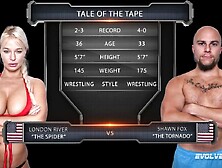 Loser Gets Banged! After Nude Mixed Wrestling Fight With London