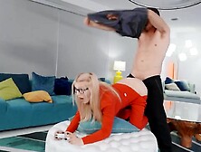 Trans Beauties - Pierce Paris Puts His Large Dong In Izzy Wilde's Throat Whilst She's Playing Movie Games