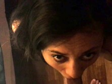 Uzbek girl got cum into mouth