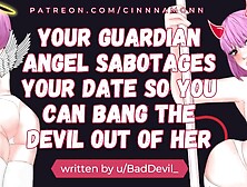 Banging Your Guardian Angel and Devil | ASMR Erotic Audio Roleplay | Oral sex Deepthroat