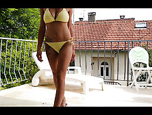 Masturbating with dildo,  Loud Moaning Girl-Orgasm-Maria Kalos