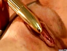 hot masturbation with amazingly perfect blond housewife