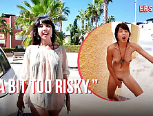 Ersties - Exhibitionist Kiara Gets Very Horny After Being Nude in Public & Finds a Place To Masturbate