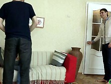 Salacious brunette sweetheart Karina fucking