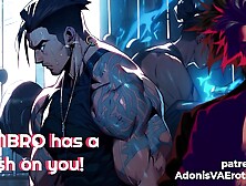 [M4F] Gym Bro Has a Crush on You! [ASMR] [BOYFRIEND ROLEPLAY]