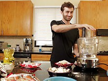 Male Pornstar's Candid Cooking Tutorial