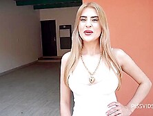 Lola Morango Beautiful 22 Years Brazilian Blonde Fucked By 3 Big Cocks Then Gets Peed On