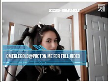 Hot arab girl doing her make up for the party