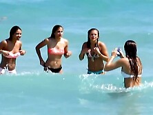 Candid Beach Teens