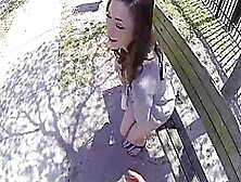 Skinny Brunette Teeny Pounded In Public For Cash From Stranger Point Of View